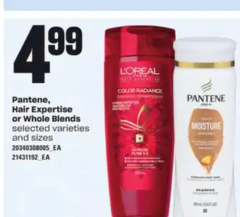 Loblaws PANTENE, HAIR EXPERTISE OR WHOLE BLENDS offer