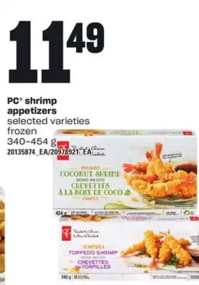 Loblaws PC SHRIMP APPETIZERS, 340-454 g offer