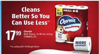 Loblaws CHARMIN BATH TISSUE, 12=48 roll, strong offer