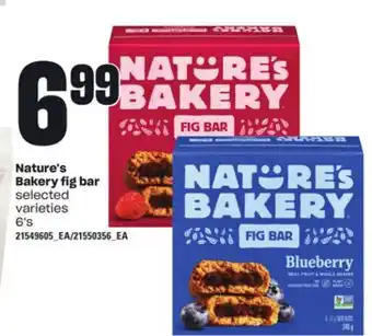Loblaws NATURE'S BAKERY FIG BAR, 6's offer