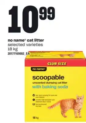 Loblaws NO NAME CAT LITTER, 18 kg offer
