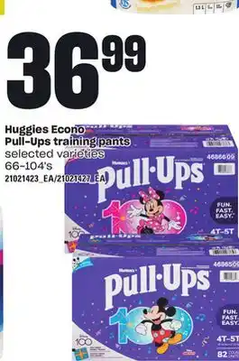 Loblaws HUGGIES ECONO PULL-UPS TRAINING PANTS, 66-104's offer