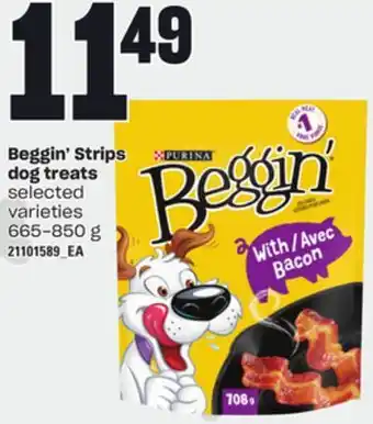 Loblaws BEGGIN' STRIPS DOG TREATS, 665-850 g offer