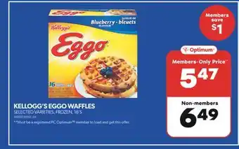 Real Canadian Superstore KELLOGG'S EGGO WAFFLES, 16'S offer