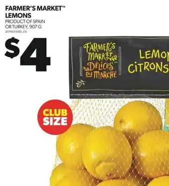 Real Canadian Superstore FARMER'S MARKET LEMONS, 907 G offer