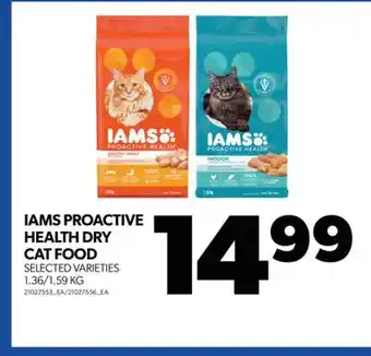 Real Canadian Superstore IAMS PROACTIVE HEALTH DRY CAT FOOD, 1.36/1.59 KG offer