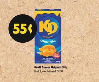 Real Canadian Superstore KRAFT DINNER ORIGINAL, 200 G offer