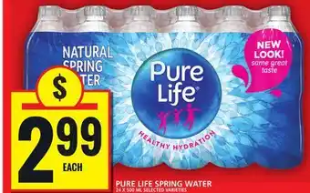 Food Basics PURE LIFE SPRING WATER offer