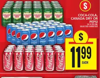 Food Basics COCA-COLA, CANADA DRY OR PEPSI offer