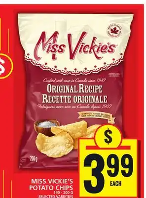 Food Basics MISS VICKIE'S POTATO CHIPS offer