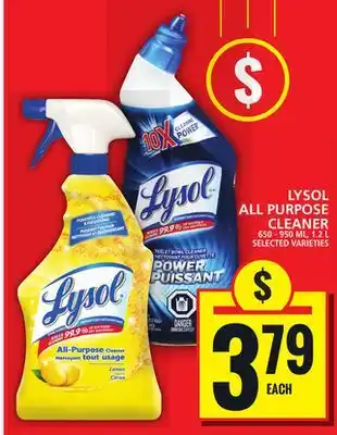 Food Basics LYSOL ALL PURPOSE CLEANER offer