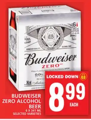 Food Basics BUDWEISER ZERO ALCOHOL BEER offer