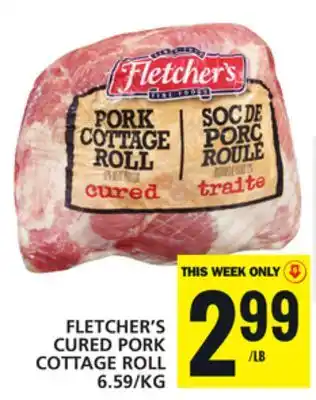 Food Basics FLETCHER'S CURED PORK COTTAGE ROLL offer