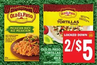 Food Basics OLD EL PASO TORTILLAS OR RICE offer