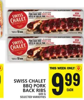 Food Basics SWISS CHALET BBQ PORK BACK RIBS offer