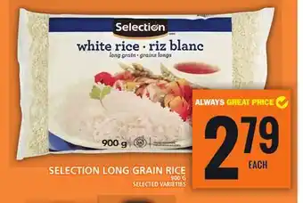 Food Basics SELECTION LONG GRAIN RICE offer
