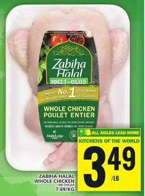 Food Basics ZABIHA HALAL WHOLE CHICKEN offer