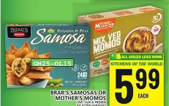 Food Basics BRAR'S SAMOSAS OR MOTHER'S MOMOS offer