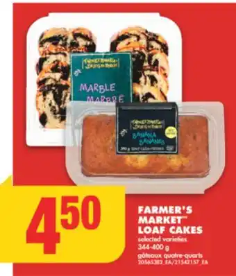 No Frills FARMER'S MARKET LOAF CAKES, 344-400 g offer