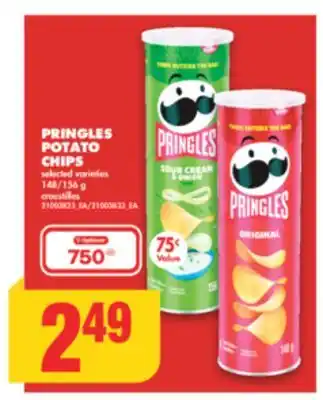 No Frills PRINGLES POTATO CHIPS, 148/156 g offer