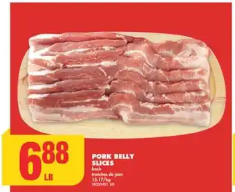 No Frills PORK BELLY SLICES offer