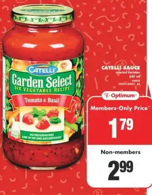 No Frills CATELLI SAUCE, 640 mL offer