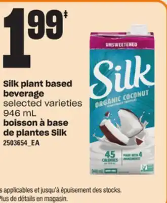 Independent Grocer SILK PLANT BASED BEVERAGE, 946 mL offer