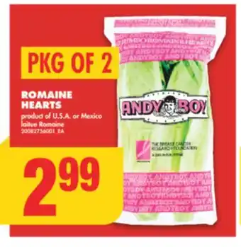 No Frills ROMAINE HEARTS, PKG OF 2 offer