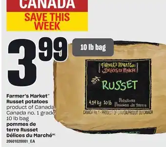 Independent Grocer FARMER'S MARKET RUSSET POTATOES, 10 lb bag offer