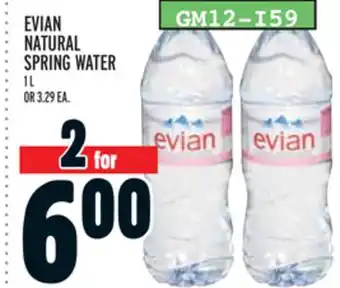 Metro EVIAN NATURAL SPRING WATER offer