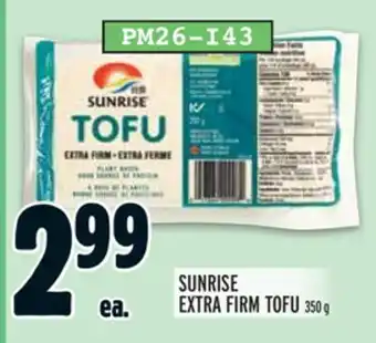 Metro SUNRISE EXTRA FIRM TOFU offer