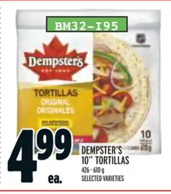 Metro DEMPSTER'S 10 TORTILLAS offer