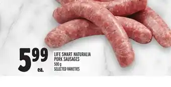 Metro LIFE SMART NATURALIA PORK SAUSAGES offer