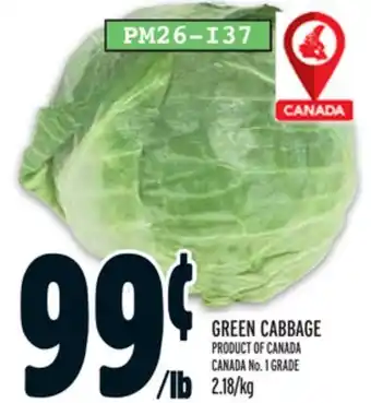 Metro GREEN CABBAGE offer
