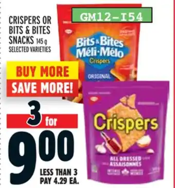 Metro CRISPERS OR BITS & BITES SNACKS offer