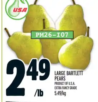 Metro LARGE BARTLETT PEARS offer
