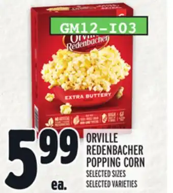 Metro ORVILLE REDENBACHER POPPING CORN offer