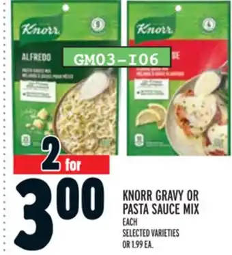 Metro KNORR GRAVY OR PASTA SAUCE MIX offer