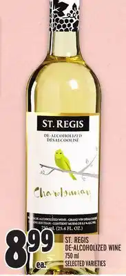 Metro ST. REGIS DE-ALCOHOLIZED WINE offer