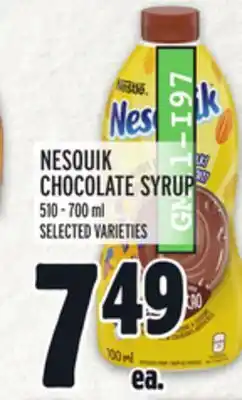 Metro NESQUIK CHOCOLATE SYRUP offer