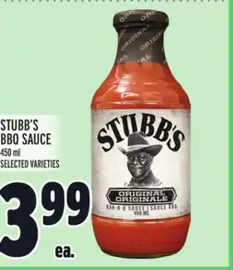 Metro STUBB'S BBQ SAUCE offer