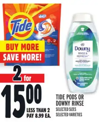 Metro TIDE PODS OR DOWNY RINSE offer