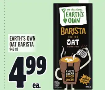 Metro EARTH'S OWN OAT BARISTA offer