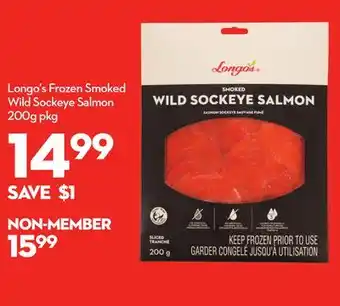 Longo's Longo's Frozen Smoked Wild Sockeye Salmon offer