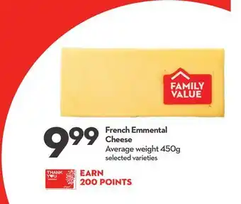Longo's French Emmental Cheese offer