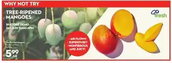 Longo's Tree-Ripened Mangoes offer