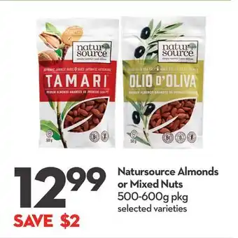 Longo's Natursource Almonds or Mixed Nuts offer