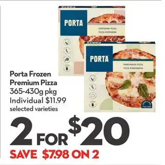 Longo's Porta Frozen Premium Pizza offer