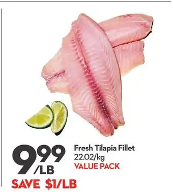 Longo's Fresh Tilapia Fillet offer