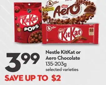 Longo's Nestle KitKat or Aero Chocolate offer